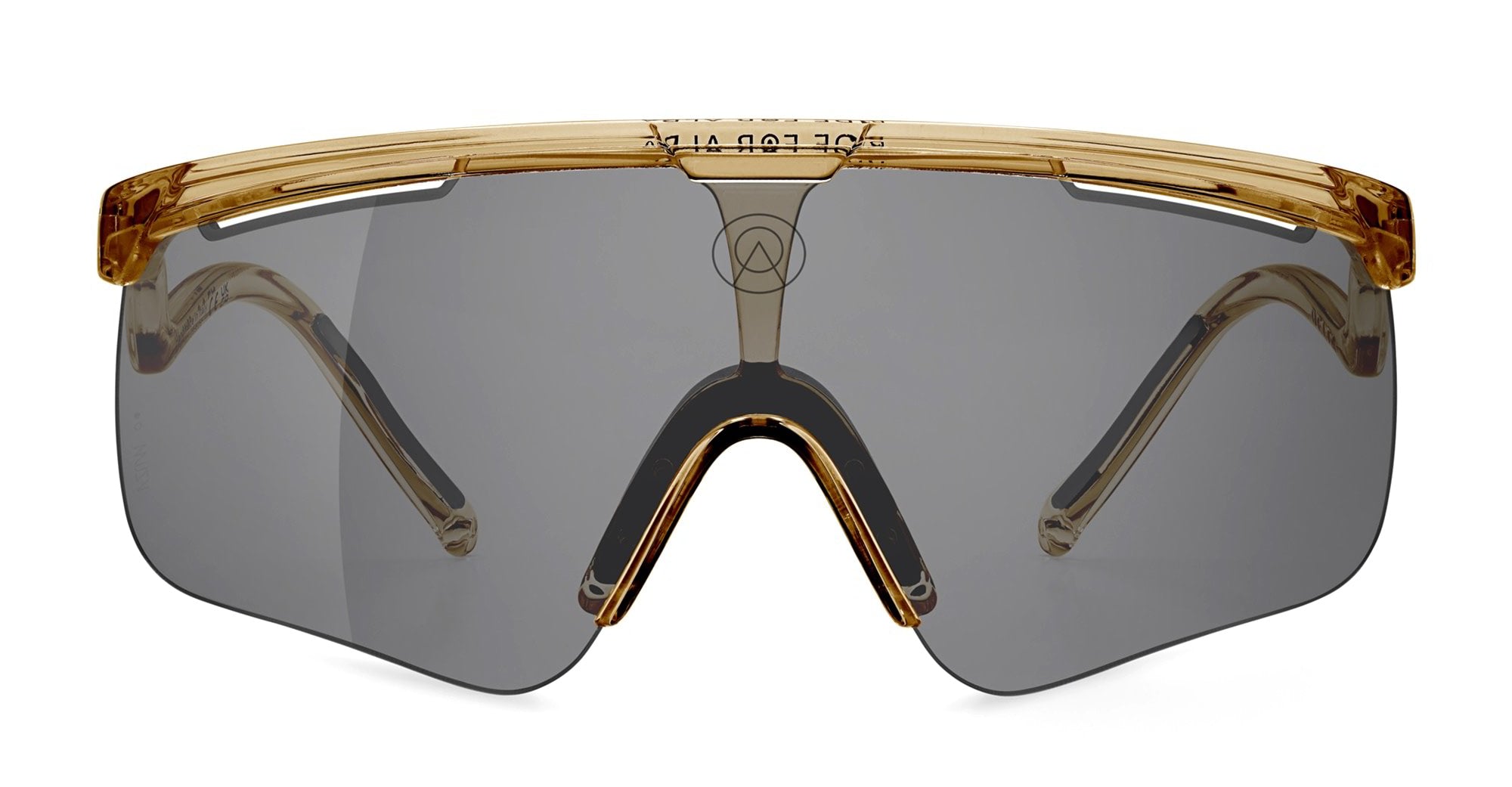  VZUM F-LENS CLASSIC - Tr90 - shape Mask - brown - EYEWEAR - SUNGLASSES - Unisex,Uomo,Donna,Women,Men - lens Grey - Made In Italy