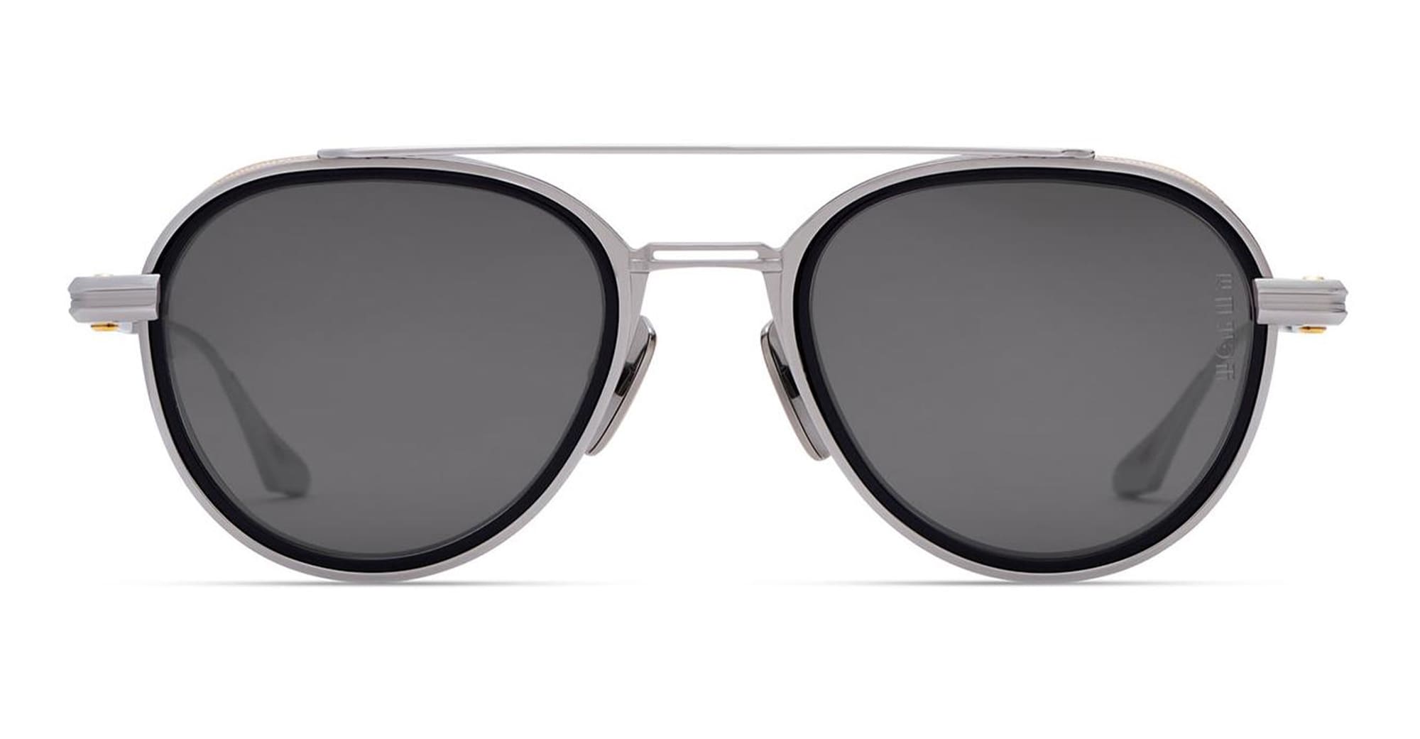Ottica Mondello Roma - DITA - DES004-52-05 - EPILUXURY 4 - BLACK PALLADIUM / NAVY / GOLD - Acetate, titanium - shape Pilot - Black, gold - EYEWEAR - SUNGLASSES - Unisex,Uomo,Donna,Women,Men - lens Grey - Made In Japan
