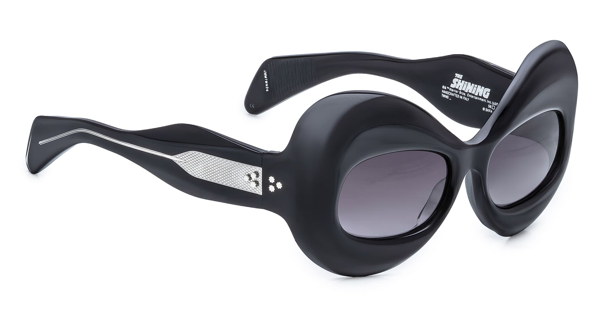 Ottica Mondello Roma - Jacques Marie Mage - JMMTWN-26 - STANLEY KUBRICK BY JMM: TWINS - SHADOW - Acetate - shape Butterfly - Black - EYEWEAR - SUNGLASSES - Unisex,Uomo,Donna,Women,Men - lens Gradient black - Made In Japan