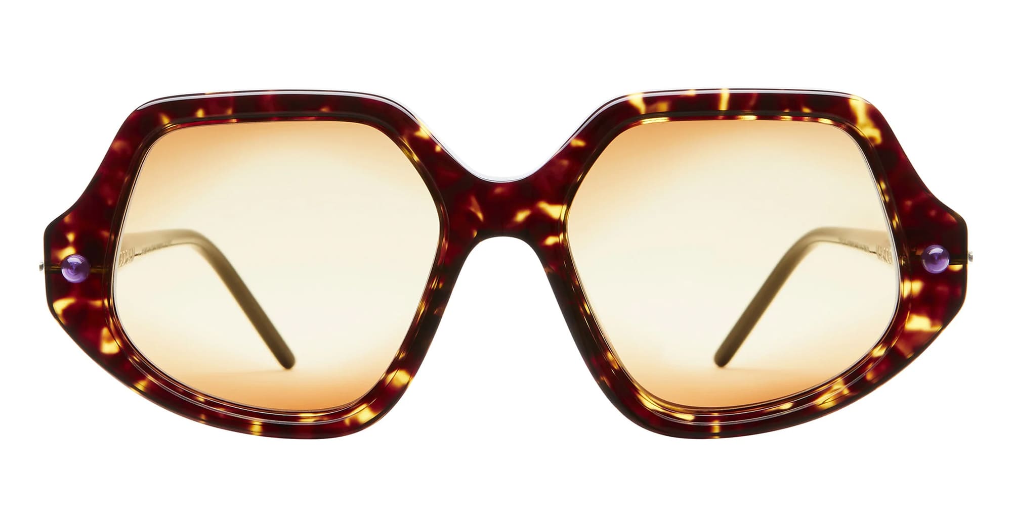 Ottica Mondello Roma - Kuboraum - KRSP20TO000000YB - MASK P20 TO - TORTOISE - Acetate - shape Squared - Tortoise - EYEWEAR - SUNGLASSES - Donna,Women - lens yellow - Made In Italy