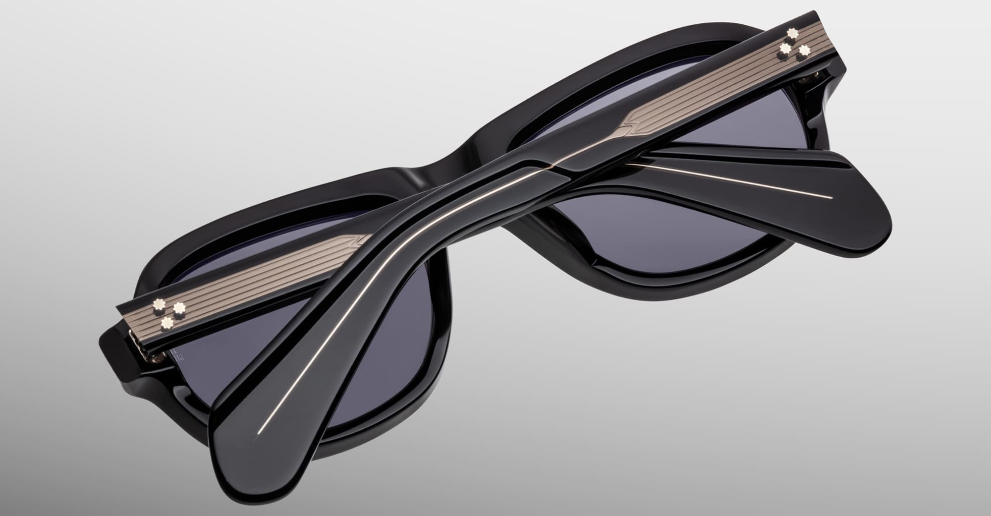 Ottica Mondello Roma - Jacques Marie Mage - JMMRH-58 - RICHARD - RAVEN - Acetate - shape Pilot - Black - EYEWEAR - SUNGLASSES - Unisex,Uomo,Donna,Women,Men - lens charcoal - Made In Japan