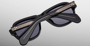 Ottica Mondello Roma - Jacques Marie Mage - JMMRH-58 - RICHARD - RAVEN - Acetate - shape Pilot - Black - EYEWEAR - SUNGLASSES - Unisex,Uomo,Donna,Women,Men - lens charcoal - Made In Japan