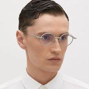 Ottica Mondello Roma - Kuboraum - KROH67TM000000OP - MASK H67 TM - TITANIUM RX - Titanium - shape Round - Silver - EYEWEAR - EYEGLASSES - Unisex,Uomo,Donna,Women,Men - lens Clear - Made In Italy