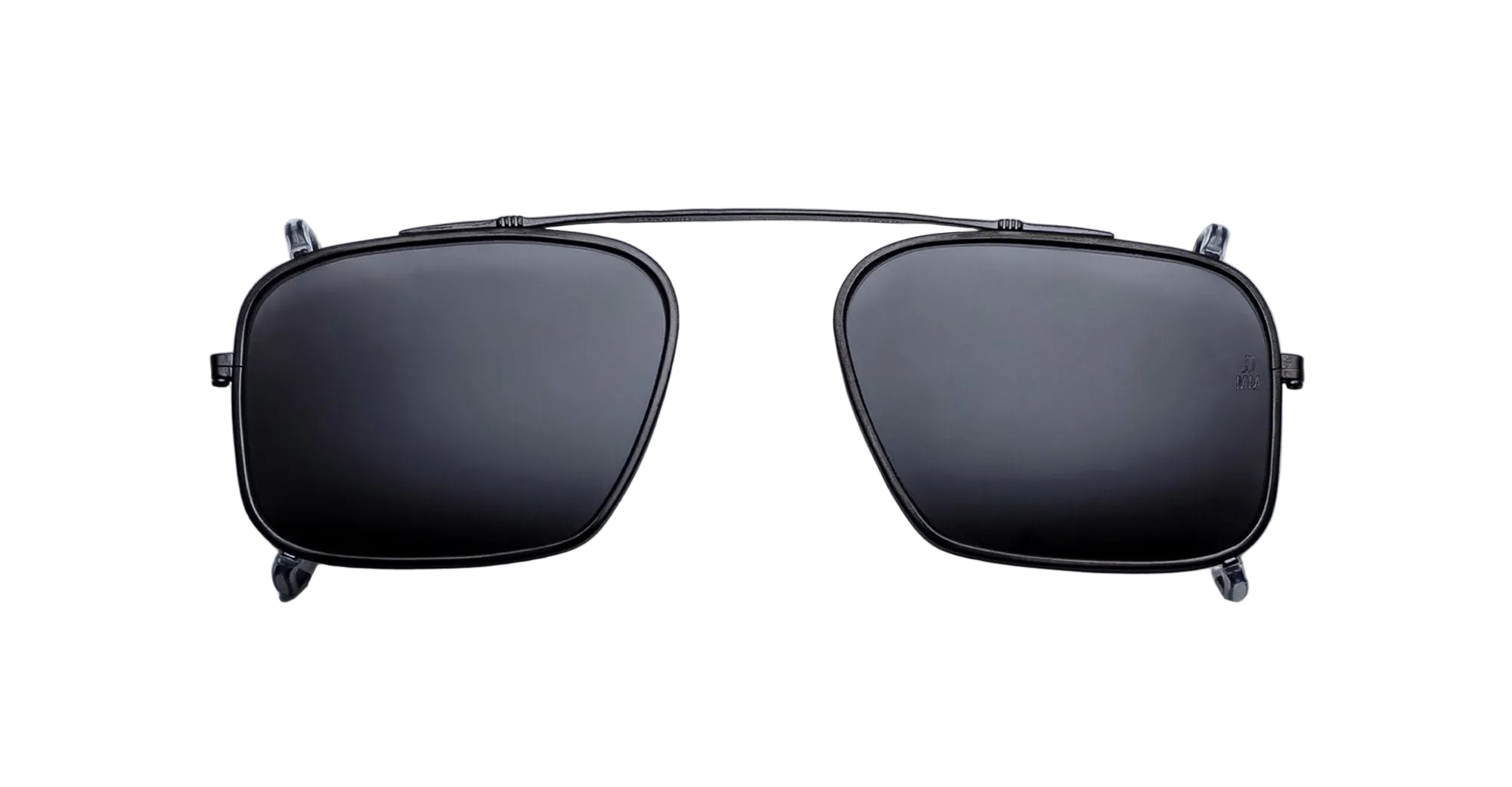 Ottica Mondello Roma - Jacques Marie Mage - JMMMSCP-88 - MOSCOVA CLIP ON - BLACK - Titanium - shape Rectangular - Black - EYEWEAR - SUNGLASSES - Unisex,Uomo,Donna,Women,Men - lens Black - Made In Japan