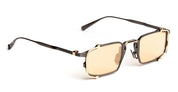 Ottica Mondello Roma - Movitra - TECTUM 02-C1 - TECTUM 02 - C1 Gunmetal / Light Gold Lens - Titanium - shape Rectangular - grey - EYEWEAR - SUNGLASSES - Uomo,Men - lens Gold - Made In Italy