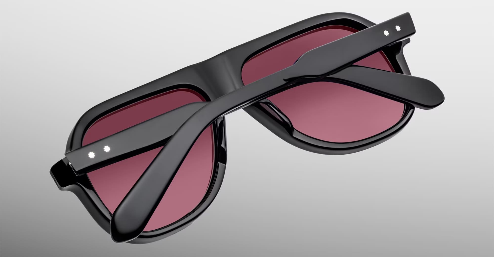 Ottica Mondello Roma - Jacques Marie Mage - JMMTW-88 - RMFC FOR JMM: TEEWINOT - BLACK - Acetate - shape Navigator - Black - EYEWEAR - SUNGLASSES - Unisex,Uomo,Donna,Women,Men - lens burgundy - Made In Japan