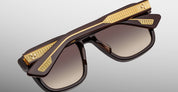 Ottica Mondello Roma - Jacques Marie Mage - JMMYV-B17 - YVES EPOXY II - GANACHE - Acetate - shape Squared - brown - EYEWEAR - SUNGLASSES - Unisex,Uomo,Donna,Women,Men - lens Gradient brown - Made In Japan