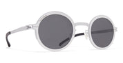 Ottica Mondello Roma - Mykita - 10300643 - MR007 AL2 - White Silver / Silver / Dark Grey Lens - stainless steel - shape Round - Silver - EYEWEAR - SUNGLASSES - Unisex,Uomo,Donna,Women,Men - lens Grey - Made In Germany