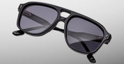 Ottica Mondello Roma - Jacques Marie Mage - JMMON-58 - LEONARD - RAVEN - Acetate - shape Aviator - Black - EYEWEAR - SUNGLASSES - Unisex,Uomo,Donna,Women,Men - lens Gradient grey - Made In Japan