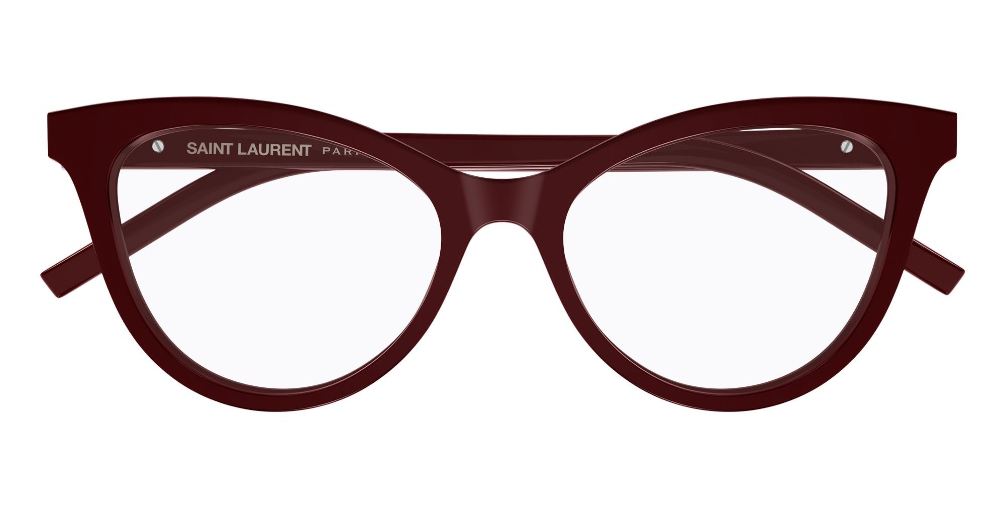 Ottica Mondello Roma - Saint Laurent - SL M164-005 - SL M164-005 - BURGUNDY RX - Acetate - shape Cat-eye - burgundy - EYEWEAR - EYEGLASSES - Donna,Women - lens Clear - Made In Italy
