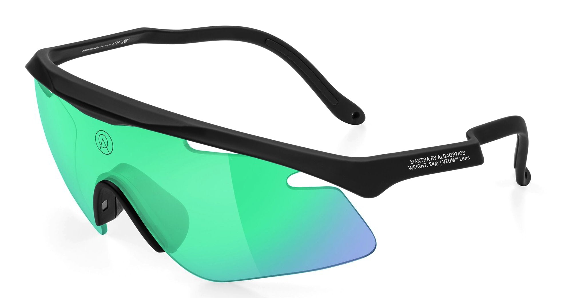Ottica Mondello Roma - Alba Optics - 8050054516394 - MANTRA - BLACK / VZUM F-LENS BTL - Tr90 - shape Mask - Black - EYEWEAR - SUNGLASSES - Unisex,Uomo,Donna,Women,Men - lens blue green - Made In Italy