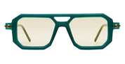 Ottica Mondello Roma - Kuboraum - KRS0P8GB0000002O - MASK P8 GB - GREEN BOTTLE - Acetate - shape Navigator - green - EYEWEAR - SUNGLASSES - Unisex,Uomo,Donna,Women,Men - lens yellow - Made In Italy