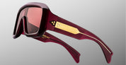 Ottica Mondello Roma - Jacques Marie Mage - JMMMK-18M - PAUSA - AMARENA - titanium, acetate - shape Mask - red - EYEWEAR - SUNGLASSES - Unisex,Uomo,Donna,Women,Men - lens red - Made In Italy