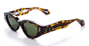 Ottica Mondello Roma - Daizo - A-NC001e-T1-PG01 - ALICE - TORTOISE / polished titanium - Acetate, titanium - shape Cat-eye - Tortoise - EYEWEAR - SUNGLASSES - Unisex,Uomo,Donna,Women,Men - lens Green - Made In Japan