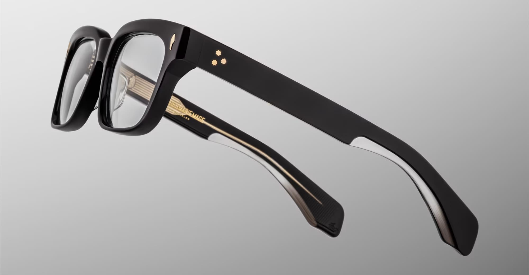Ottica Mondello Roma - Jacques Marie Mage - JMMMLXRX-18V - MOLINO 55 - VENOM RX - Acetate - shape Rectangular - Black - EYEWEAR - EYEGLASSES - Unisex,Uomo,Donna,Women,Men - lens Clear - Made In Japan