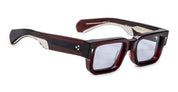Ottica Mondello Roma - Jacques Marie Mage - JMMAS-14N - ASCARI - CHERRY - Acetate - shape Rectangular - red - EYEWEAR - SUNGLASSES - Unisex,Uomo,Donna,Women,Men - lens lavender - Made In Japan