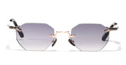 Ottica Mondello Roma - John Dalia - CURTIS-C419 - CURTIS - C419 Rose Gold - stainless steel - shape Hexagonal - rose gold - EYEWEAR - SUNGLASSES - Unisex,Uomo,Donna,Women,Men - lens Gradient grey - Made In France