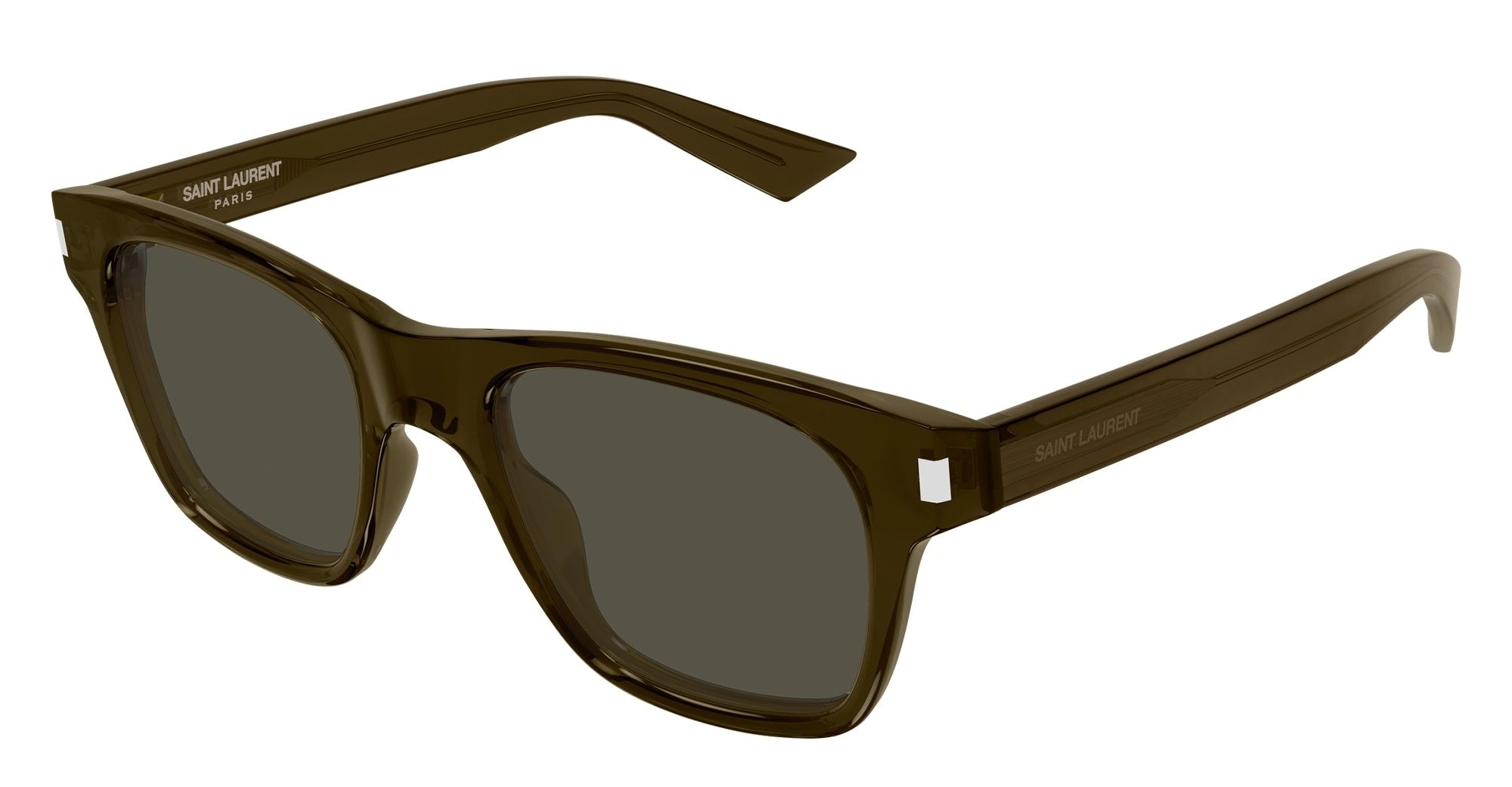 Ottica Mondello Roma - Saint Laurent - SL 875-004 - SL 875-004 - BROWN / GREY LENS - Acetate - shape Squared - brown - EYEWEAR - SUNGLASSES - Unisex,Uomo,Donna,Women,Men - lens Grey - Made In Italy