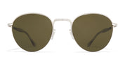 Ottica Mondello Roma - Mykita - 10083975 - TATE - SHINY SILVER - stainless steel - shape Round - Silver - EYEWEAR - SUNGLASSES - Unisex,Uomo,Donna,Women,Men - lens Green - Made In Germany