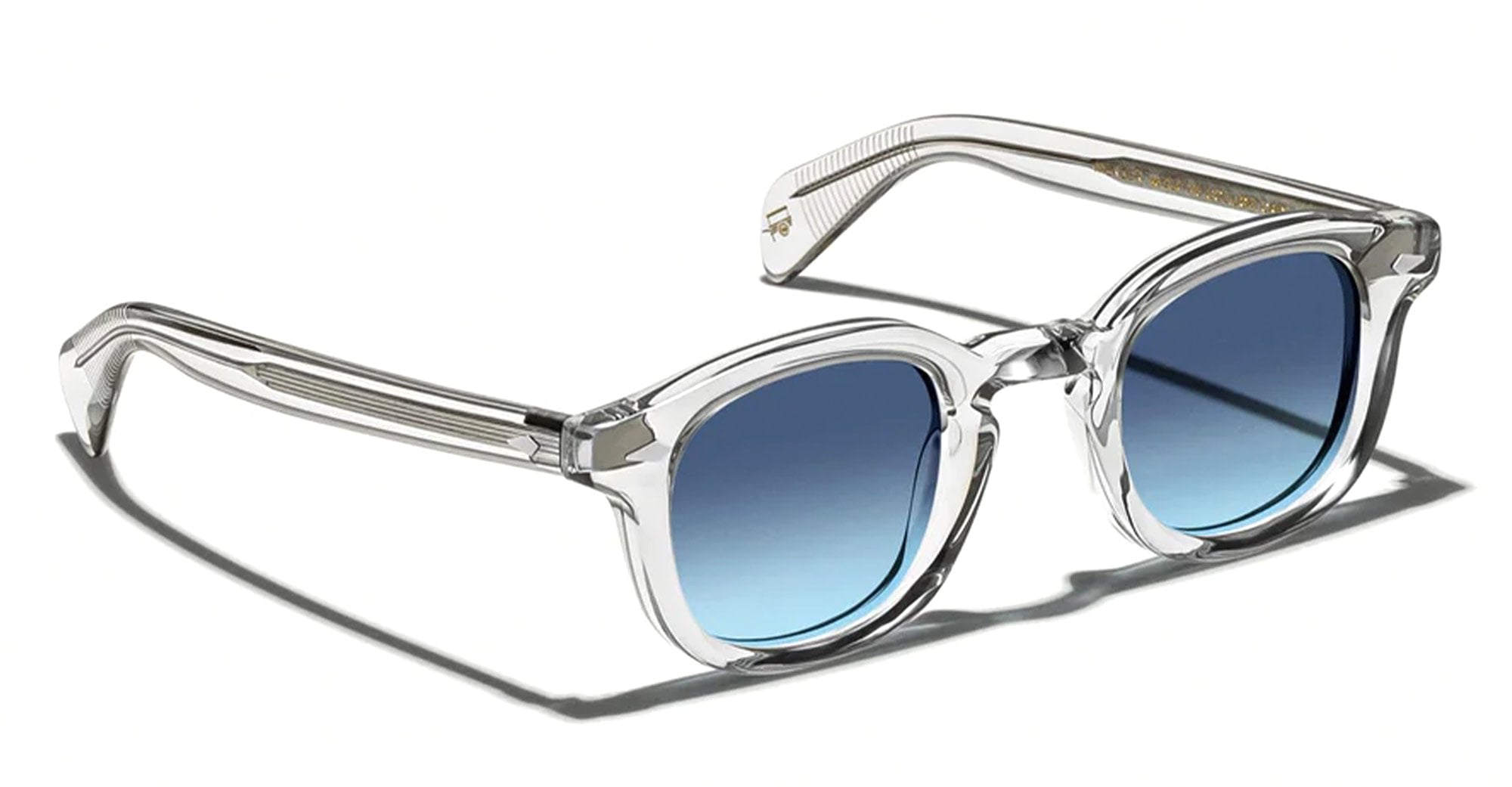Ottica Mondello Roma - Moscot - OR-MEK-S46241202-TP - MEKLER (46) - GREY/ DENIM BLUE LENS - Acetate - shape  - grey - EYEWEAR - SUNGLASSES - Unisex,Uomo,Donna,Women,Men - lens  - Made In China