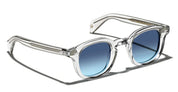 Ottica Mondello Roma - Moscot - OR-MEK-S46241202-TP - MEKLER (46) - GREY/ DENIM BLUE LENS - Acetate - shape  - grey - EYEWEAR - SUNGLASSES - Unisex,Uomo,Donna,Women,Men - lens  - Made In China