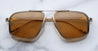 Ottica Mondello Roma - Jacques Marie Mage - JMMJG-16H - DECADE COLLECTION: JAGGER - ROMA - Titanium - shape Aviator - gold, silver - EYEWEAR - SUNGLASSES - Uomo,Men - lens honey - Made In Japan
