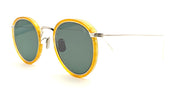 Ottica Mondello Roma - Eyevan - 717-E-46-8002-GRN - 717 - 8002 TRANSPARENT BROWN / DARK GREEN LENS - Acetate - shape  - brown - EYEWEAR - SUNGLASSES - Unisex,Uomo,Donna,Women,Men - lens Green - Made In Japan