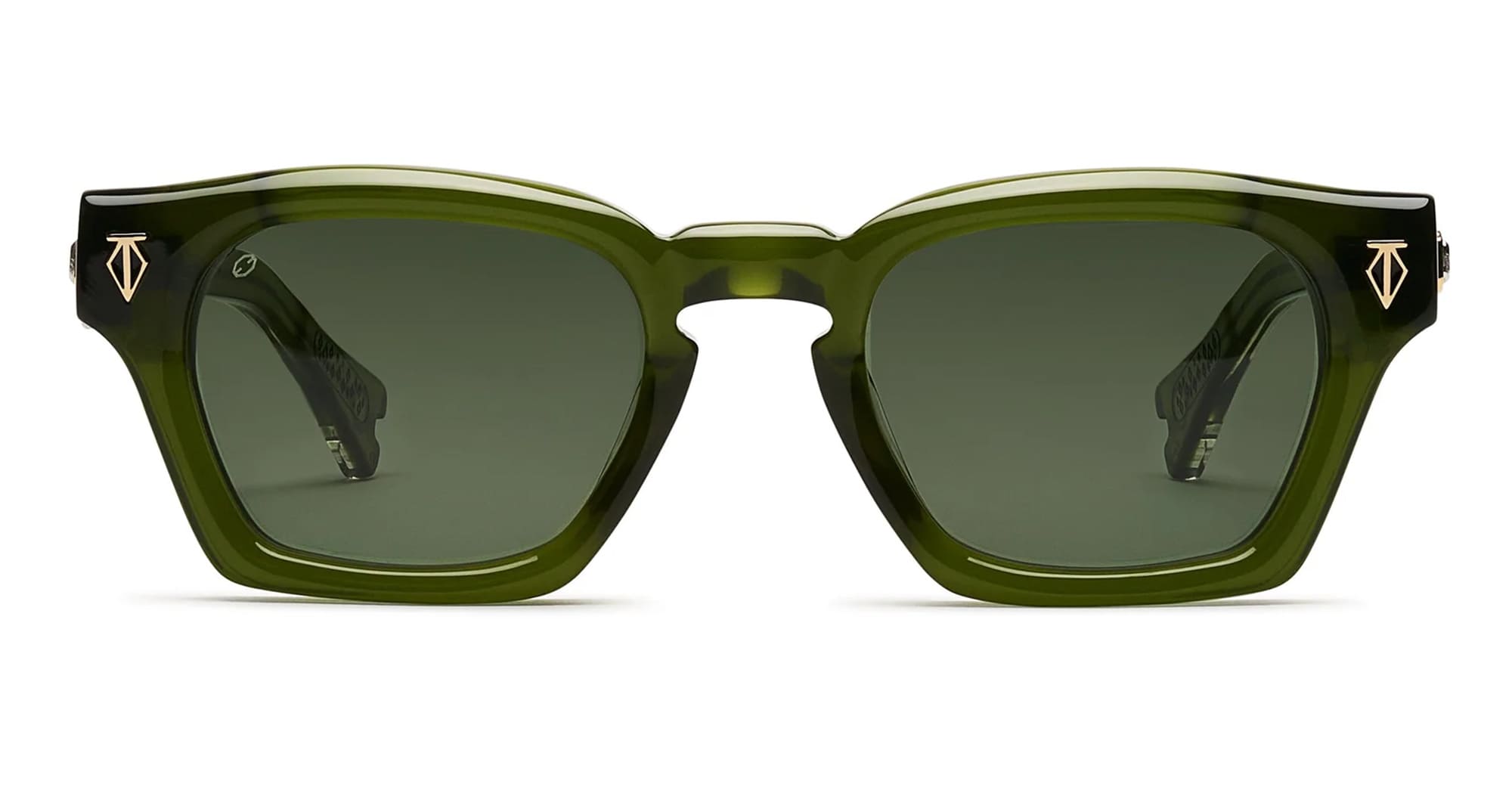 Ottica Mondello Roma - T HENRI - GYAT - GYRA - TREFOIL - Acetate - shape Panto - green - EYEWEAR - SUNGLASSES - Unisex,Uomo,Donna,Women,Men - lens Green - Made In Japan