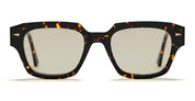 Ottica Mondello Roma - Ahlem - AHL.001021.SUN - Rivoli - Yellow Turtle / Light Green Lens - Acetate - shape Squared - Tortoise - EYEWEAR - SUNGLASSES - Unisex,Uomo,Donna,Women,Men - lens Green - Made In France