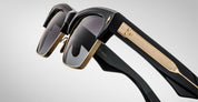 Ottica Mondello Roma - Jacques Marie Mage - JMMUB-11D - BUGSY - ECLIPSE 2 - Acetate, titanium - shape Clubmaster - Black - EYEWEAR - SUNGLASSES - Unisex,Uomo,Donna,Women,Men - lens Gradient black - Made In Japan