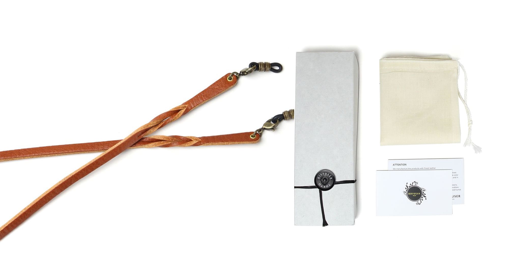 Twisted leather soft bracelet cord - orange