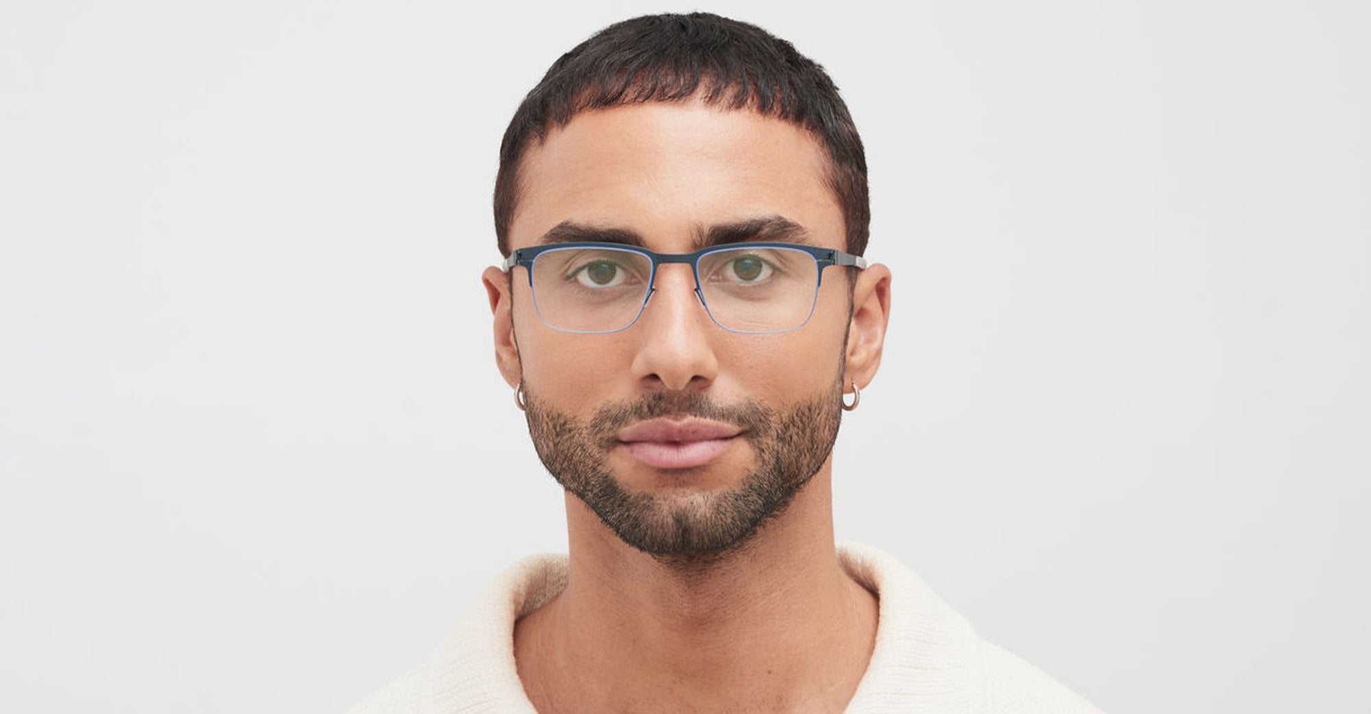 Ottica Mondello Roma - Mykita - 10081238 - HARRISON - INDIGO / YALE BLUE RX - stainless steel - shape  - blue - EYEWEAR - EYEGLASSES - Uomo,Men - lens  - Made In Germany