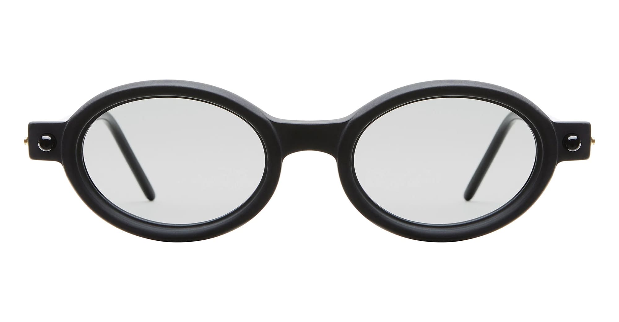 Ottica Mondello Roma - Kuboraum - KRS0P6BMH000002Y - MASK P6 BMH - BLACK MATTE / HAVANA - Acetate - shape Oval - black, havana - EYEWEAR - SUNGLASSES - Unisex,Uomo,Donna,Women,Men - lens Grey - Made In Italy