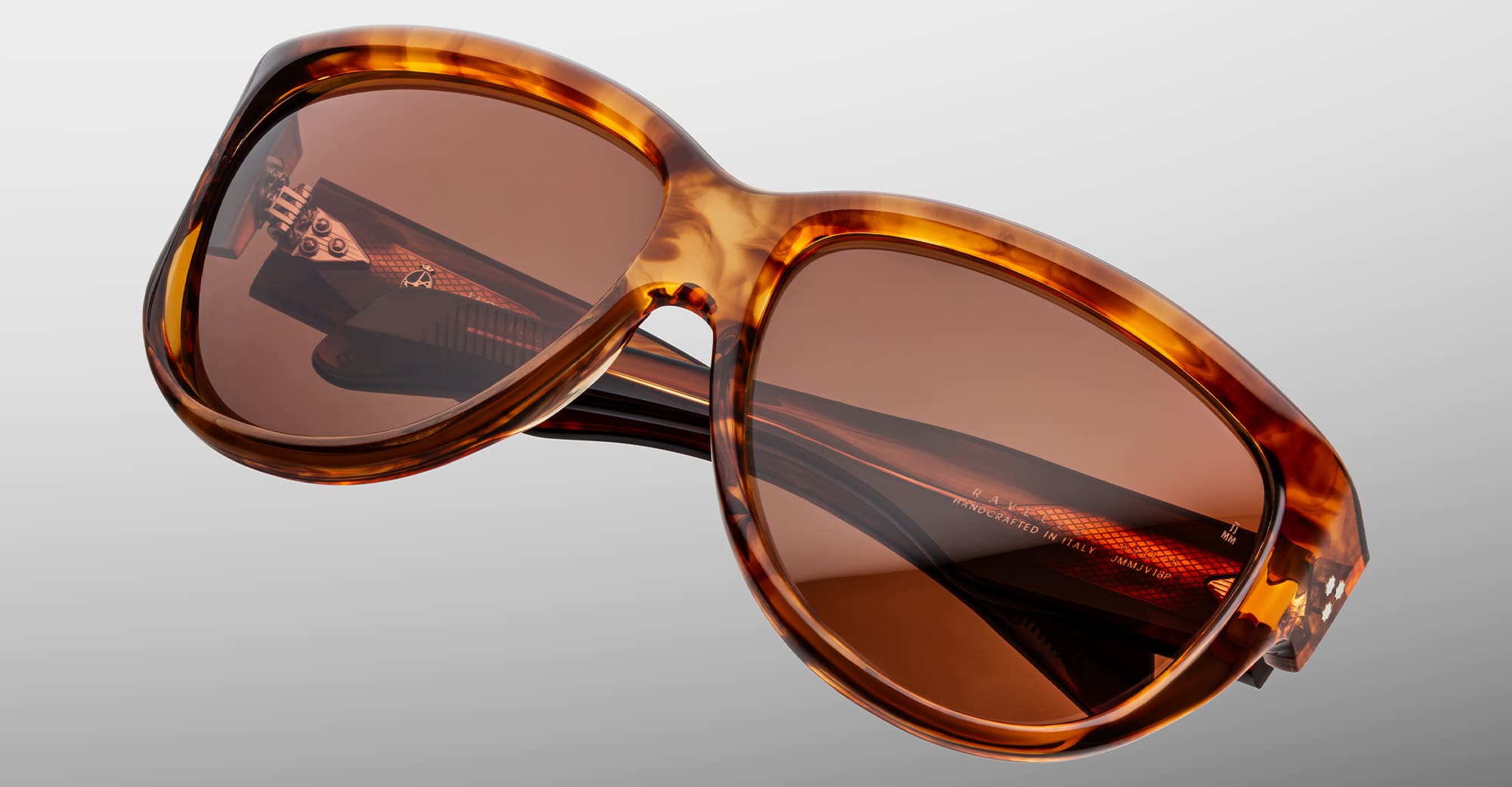 Ottica Mondello Roma - Jacques Marie Mage - JMMJV-18P - RAVELLO - BOURBON - Acetate - shape Round - Havana - EYEWEAR - SUNGLASSES - Unisex,Uomo,Donna,Women,Men - lens Brown - Made In Italy