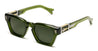 Ottica Mondello Roma - T HENRI - GYAT - GYRA - TREFOIL - Acetate - shape Panto - green - EYEWEAR - SUNGLASSES - Unisex,Uomo,Donna,Women,Men - lens Green - Made In Japan