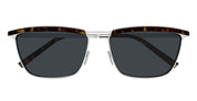 Ottica Mondello Roma - Saint Laurent - SL 795 JOE-002 - SL 795 JOE-002 - SILVER / HAVANA - Acetate - shape Rectangular - dark Havana, silver - EYEWEAR - SUNGLASSES - Unisex,Uomo,Donna,Women,Men - lens Grey - Made In Italy