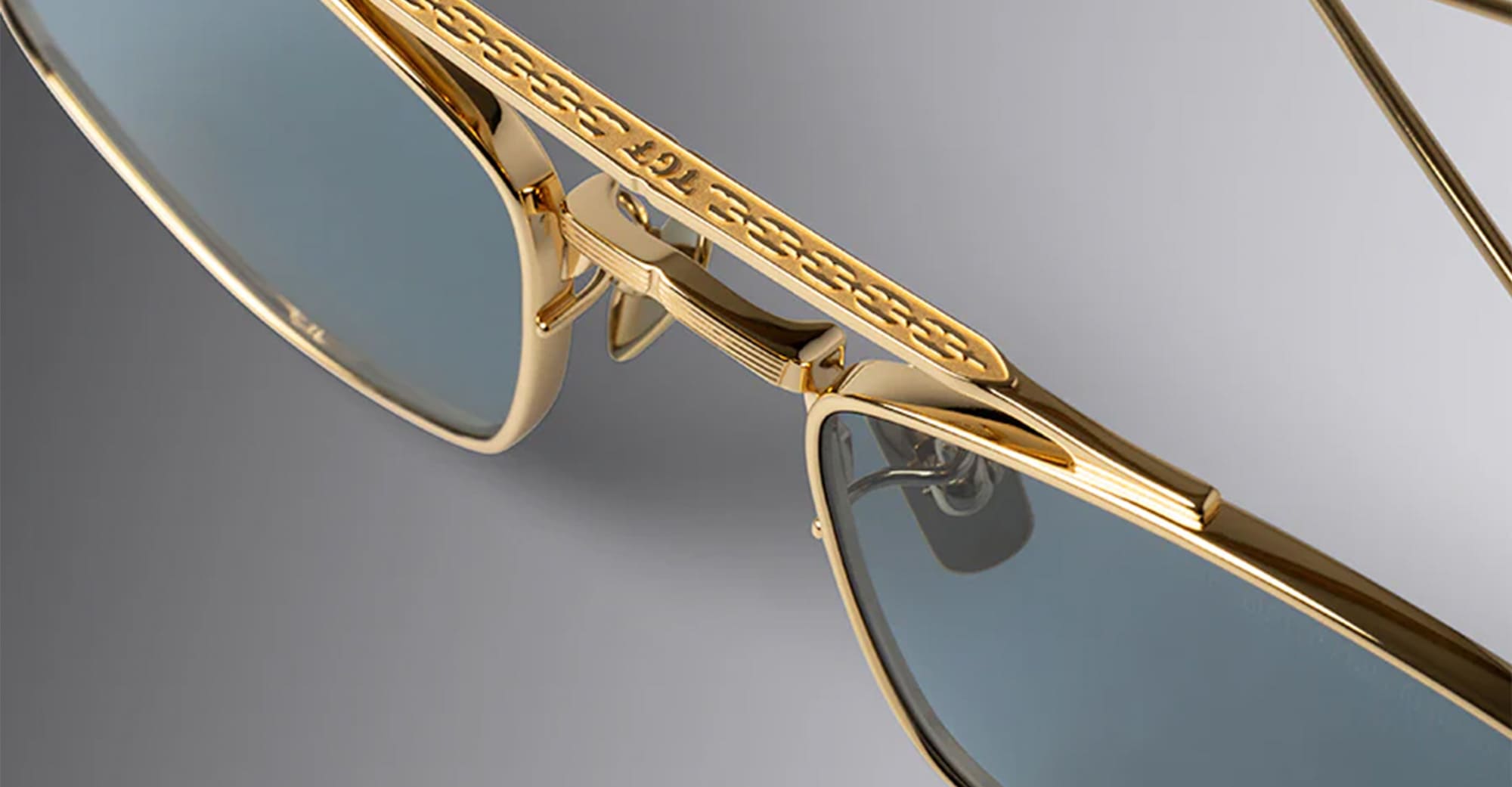Ottica Mondello Roma - Cutler and Gross - GFSN-016-51-02 - THE GREAT FROG - BOWIE / GOLD - Titanium - shape  - Gold - EYEWEAR - SUNGLASSES - Unisex,Uomo,Donna,Women,Men - lens  - Made In Japan