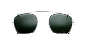 Ottica Mondello Roma - Jacques Marie Mage - JMMZPXCP-41 - ZEPHIRIN 47 CLIP ON 2 - SILVER - Titanium - shape Squared - Silver - EYEWEAR - SUNGLASSES - Unisex,Uomo,Donna,Women,Men - lens Green - Made In Japan