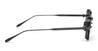 Ottica Mondello Roma - Akoni - AKS-307D-47 - JUNO-TWO - CRYSTAL BLACK / BLACK IRON - Acetate, titanium - shape Squared - black iron - EYEWEAR - SUNGLASSES - Uomo,Men - lens Brown - Made In Japan
