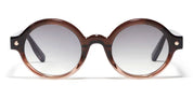 Ottica Mondello Roma - John Dalia - P13-C148-50 - Project 13 (50) - C148 Bicolore Brown - Rose Gold - Acetate - shape Round - brown, gold - EYEWEAR - SUNGLASSES - Unisex,Uomo,Donna,Women,Men - lens Gradient grey - Made In France
