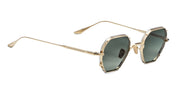 Ottica Mondello Roma - Jacques Marie Mage - JMMRMT-12M - VERLAINE - MUSKET - Titanium - shape Octagonal - Gold - EYEWEAR - SUNGLASSES - Unisex,Uomo,Donna,Women,Men - lens Green - Made In Japan
