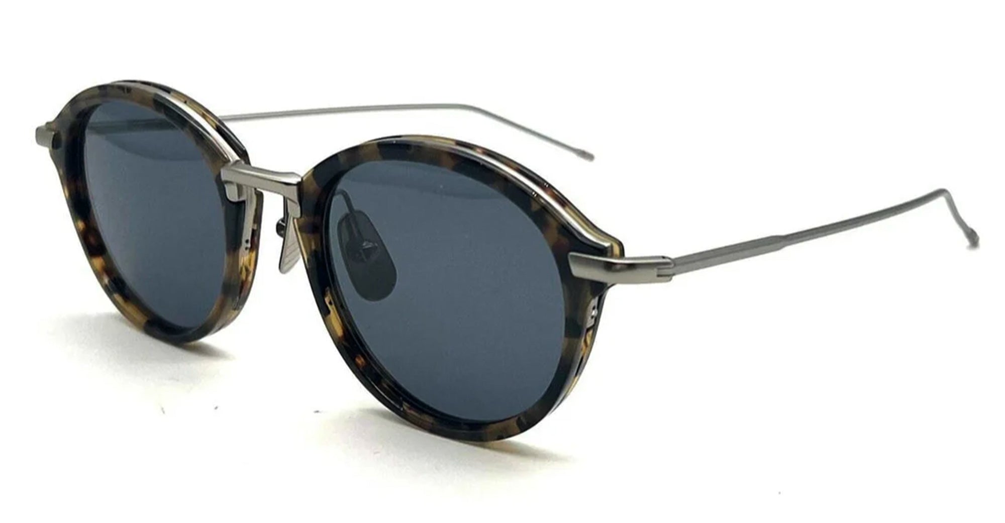 Ottica Mondello Roma - Thom Browne - UES011A-G0003-215-49 - ROUND - MED BROWN RX - Acetate, titanium - shape Round - brown - EYEWEAR - EYEGLASSES - Uomo,Men - lens Blue - Made In Japan
