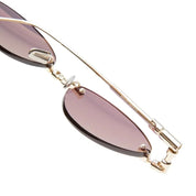Ottica Mondello Roma - Kuboraum - KRSH65LG0000004Y - MASK H65 LG - LIGHT GOLD - Metal - shape Oval - Gold - EYEWEAR - SUNGLASSES - Unisex,Uomo,Donna,Women,Men - lens Grey - Made In Italy