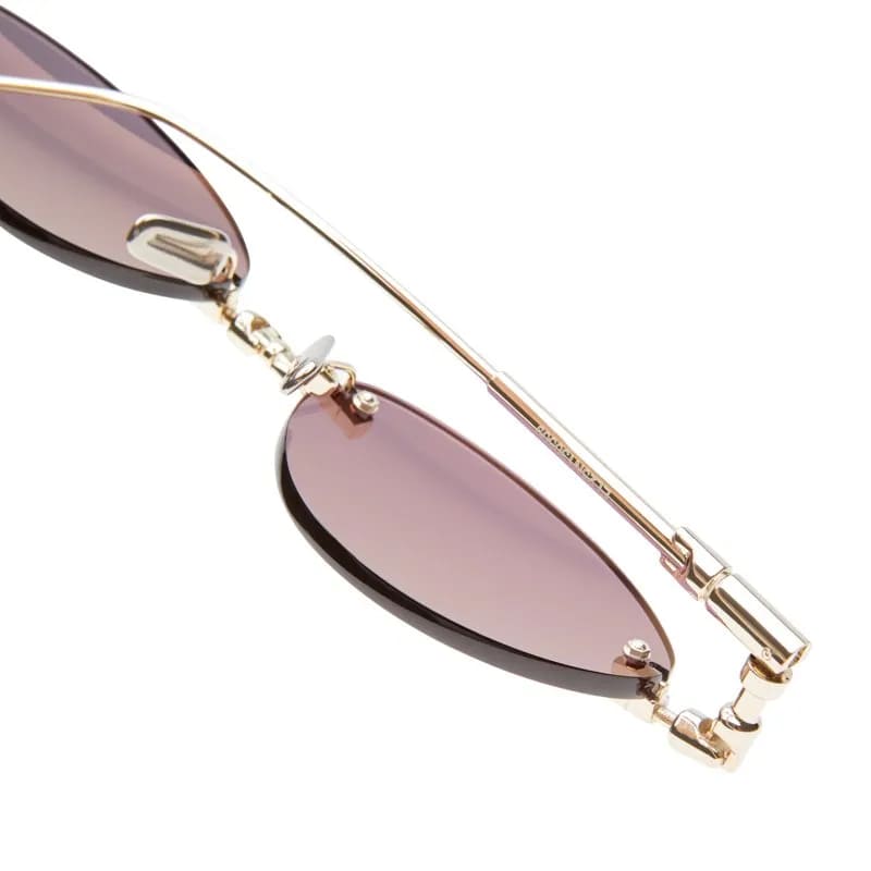 Ottica Mondello Roma - Kuboraum - KRSH65LG0000004Y - MASK H65 LG - LIGHT GOLD - Metal - shape Oval - Gold - EYEWEAR - SUNGLASSES - Unisex,Uomo,Donna,Women,Men - lens Grey - Made In Italy