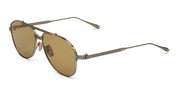 Ottica Mondello Roma - Akoni - AKS-521C-57 - HELIOS - ANTIQUE 12K GOLD - Titanium - shape Pilot - antique gold - EYEWEAR - SUNGLASSES - Uomo,Men - lens Brown - Made In Japan