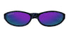 Ottica Mondello Roma - Balenciaga - BB0007S-011 - BB0007S-011 - BLACK / VIOLET - Recycled acetate - shape Oval - Black - EYEWEAR - SUNGLASSES - Unisex,Uomo,Donna,Women,Men - lens violet - Made In Italy