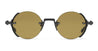 Ottica Mondello Roma - Akoni - AKS-519C-46 - JUPITER - BLACK IRON / CRYSTAL BLACK - Titanium - shape Round - black iron - EYEWEAR - SUNGLASSES - Uomo,Men - lens Brown - Made In Japan