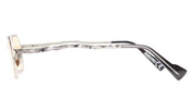 Ottica Mondello Roma - Kuboraum - KRSZ19SO0000002R - MASK Z19 SO - SILVER / ORANGE LENS - metal, acetate - shape Hexagonal - Silver - EYEWEAR - SUNGLASSES - Unisex,Uomo,Donna,Women,Men - lens orange - Made In Italy