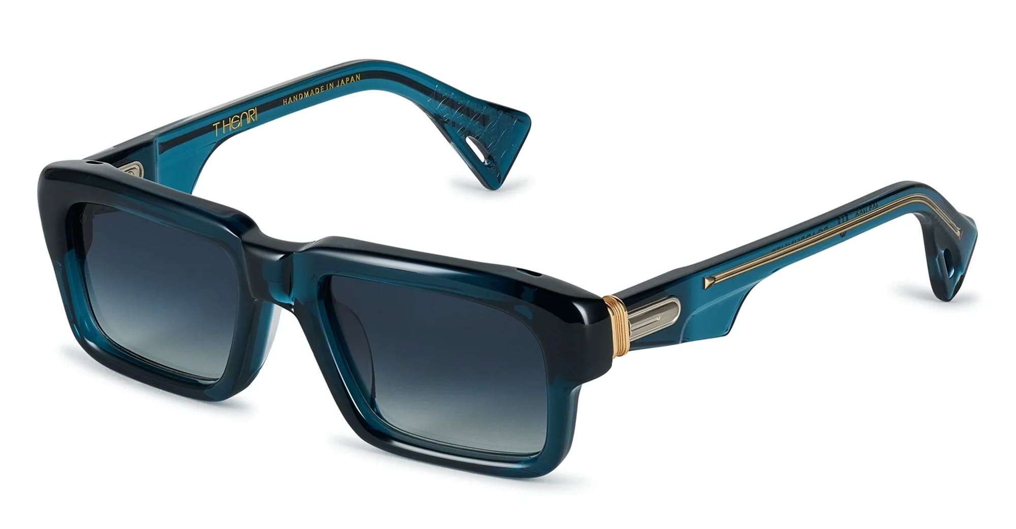 Ottica Mondello Roma - T HENRI - ROAU - ROADRUNNER - DEEP BLUE - Acetate - shape Rectngular - blue - EYEWEAR - SUNGLASSES - Unisex,Uomo,Donna,Women,Men - lens Gradient blue - Made In Japan