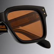 Ottica Mondello Roma - Cutler and Gross - CGSN-1434-53-01 - 1434 - BLACK - Acetate - shape Squared - Black - EYEWEAR - SUNGLASSES - Unisex,Uomo,Donna,Women,Men - lens Brown - Made In Italy